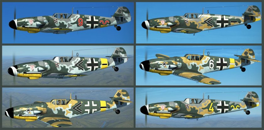 Мессершмитт bf 109 g6 камуфляж