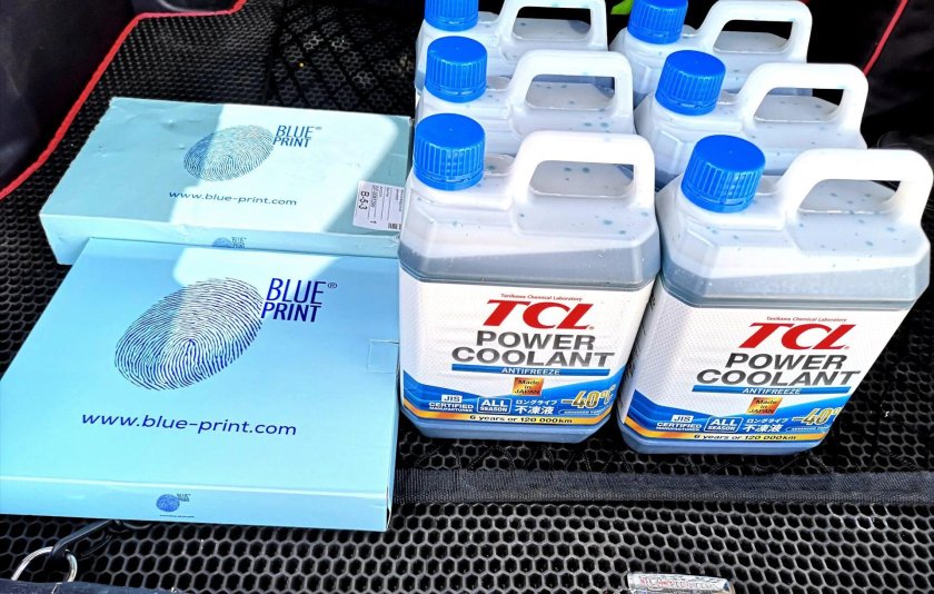 Бирюзовый антифриз Хонда