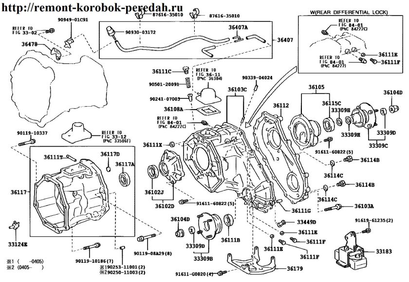 Трансмиссия Прадо 150 схема