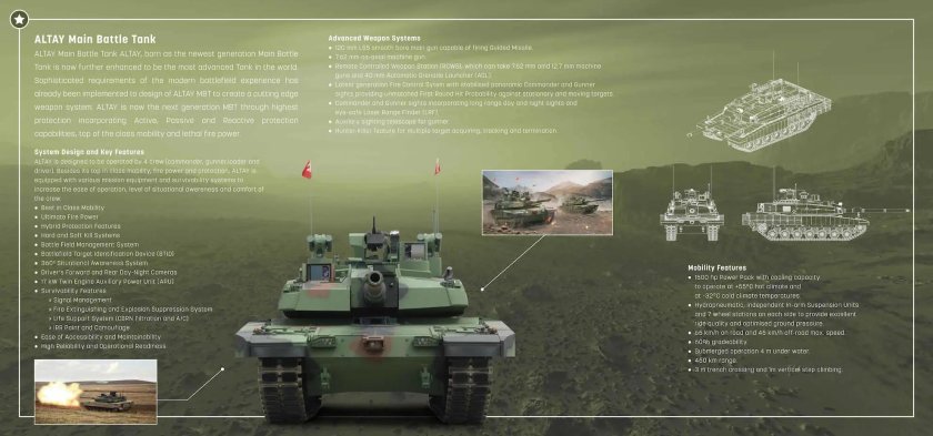 Турецкий танк Алтай характеристики