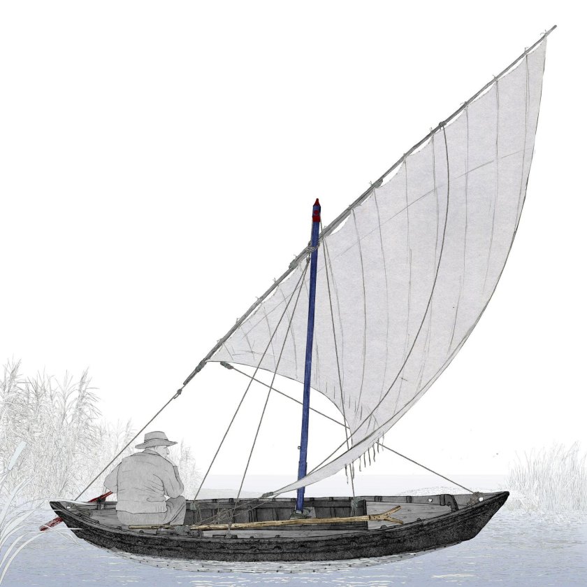 Лодки с латинским парусом