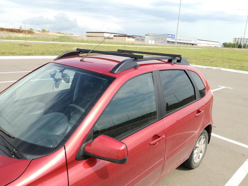 Калина 2 хэтчбек с рейлингами