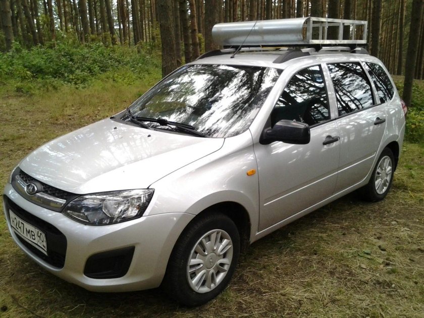 Багажник на крышу Лада Калина универсал 1