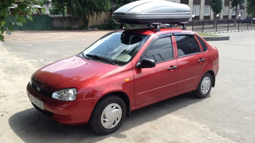 Багажник на крышу Лада Калина 1 седан