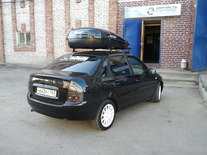 Багажник на крышу Лада Калина 1 седан