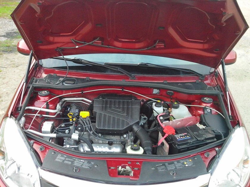 Рено Сандеро степвей 1 под капотом