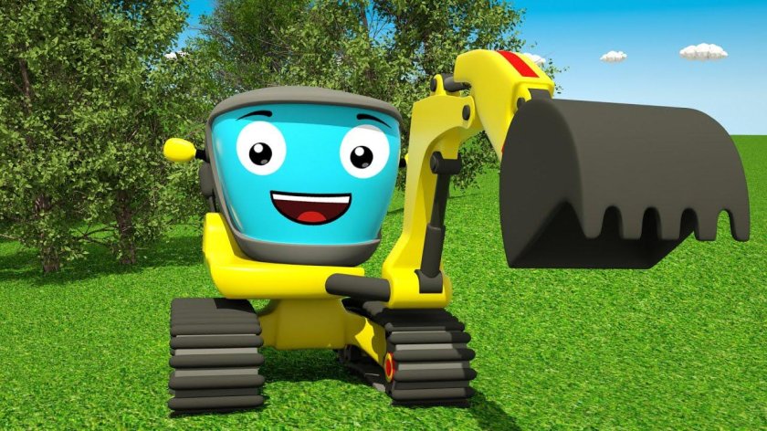 Экскаватор мультик