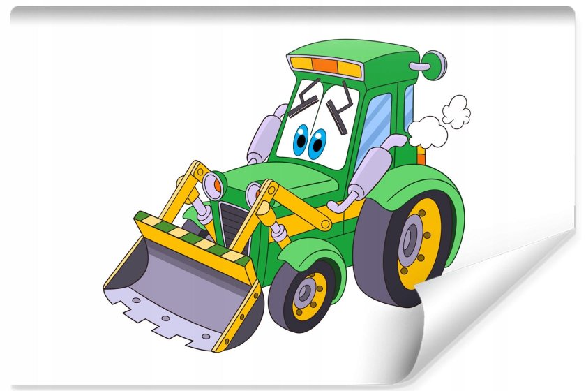 Трактор с глазками