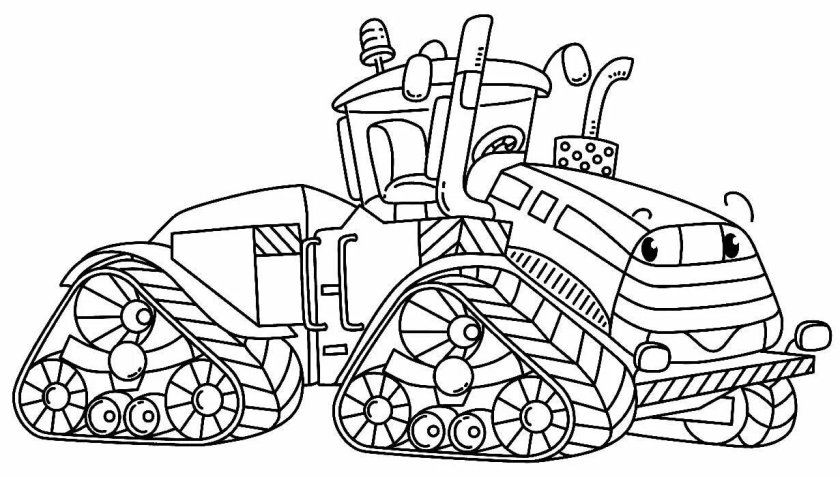 Трактор для раскрашивания