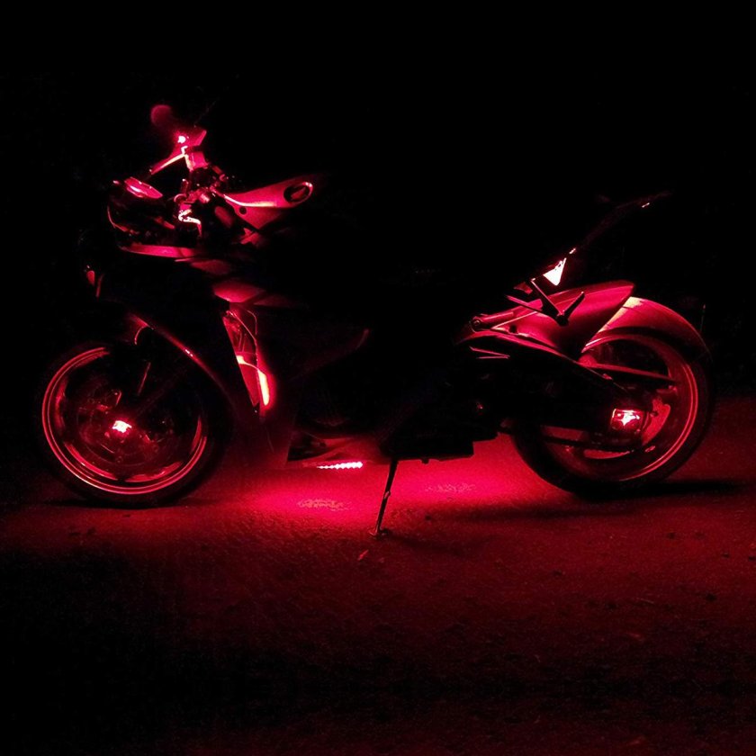 Гибкий неон мотоцикл