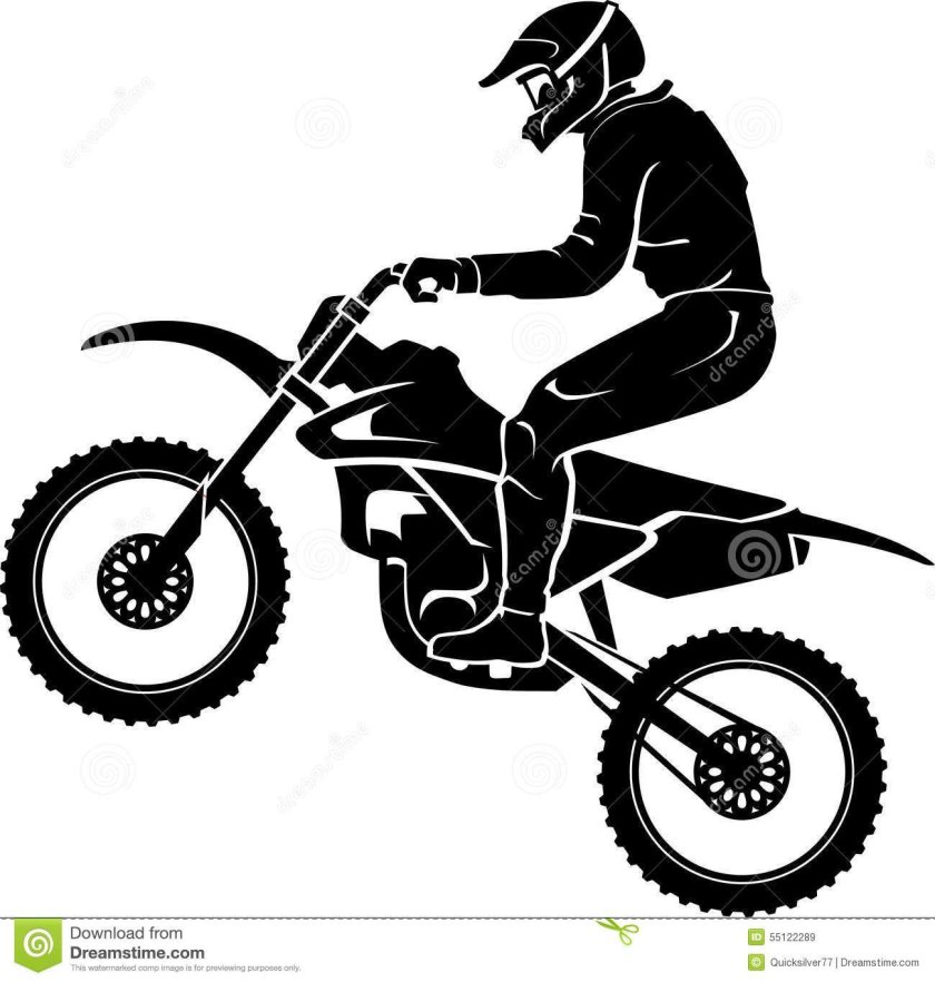 Enduro мотоцикл вектор
