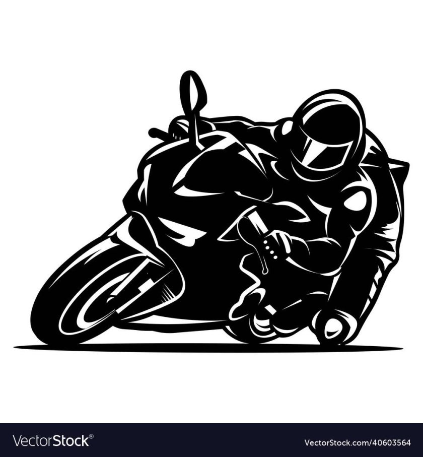Гоночный мотоцикл вектор