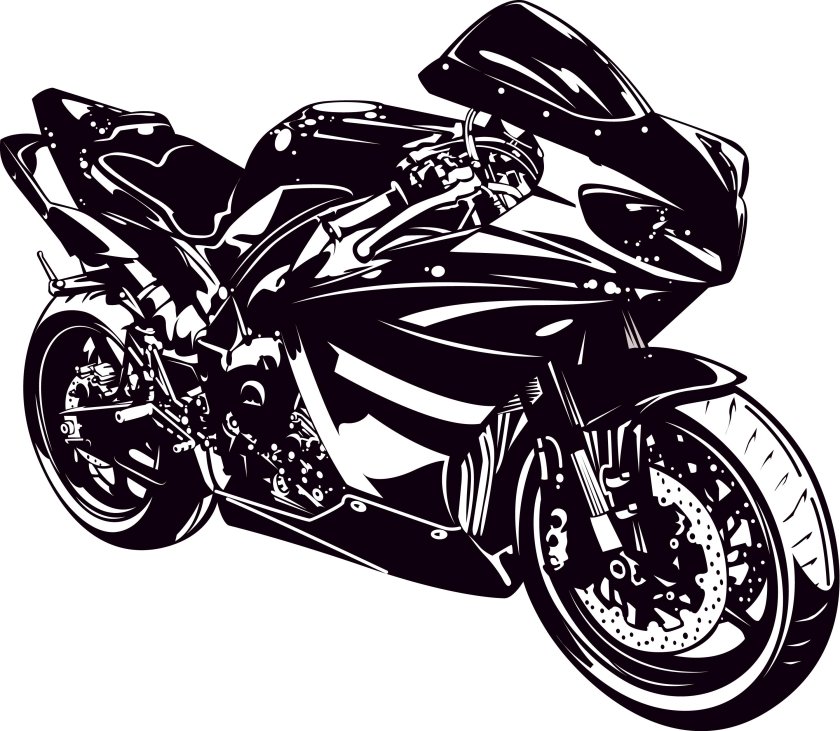 Ямаха р1 белая вектор