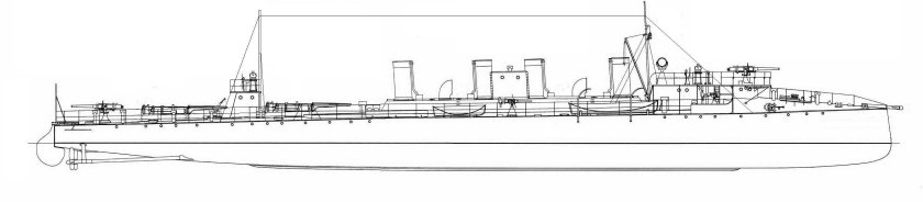 Миноносец Грозный 1904 модель