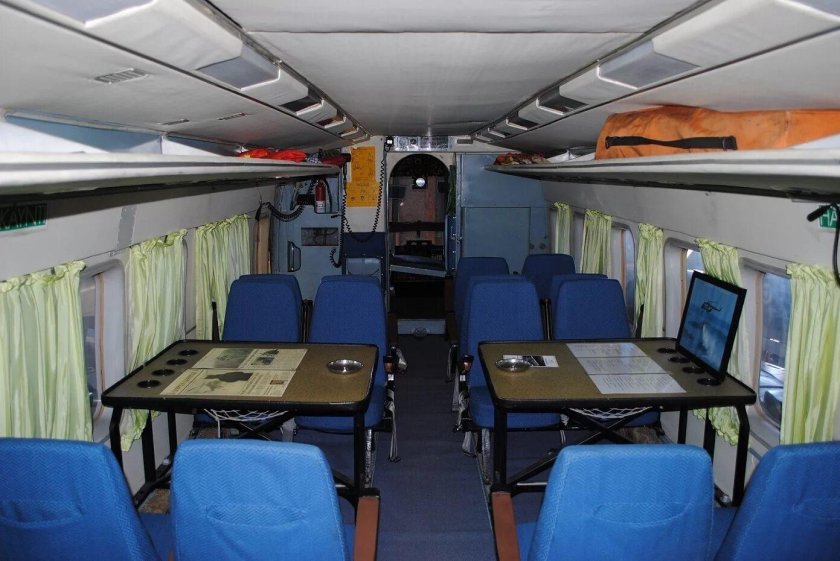 Салон вертолета ми-8