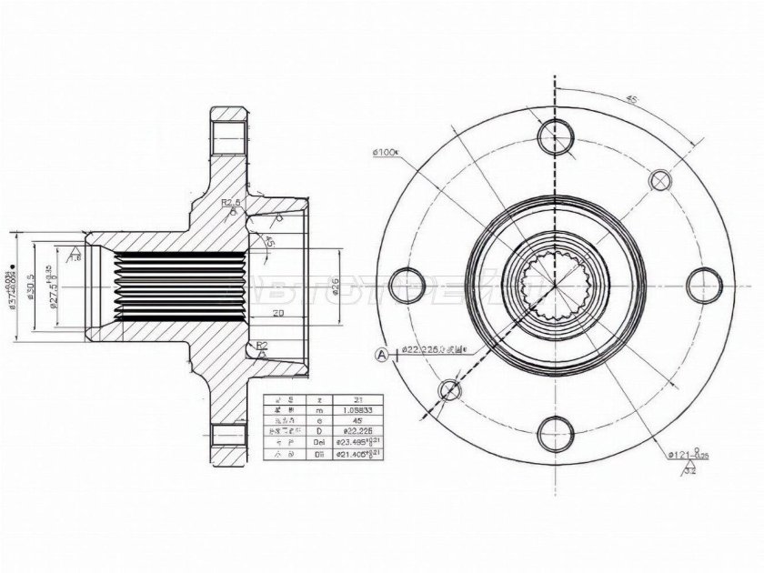 Ступица Рено Логан 1 передняя
