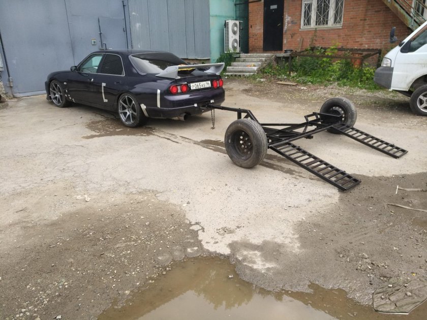 Подкат для автомобиля из балки ВАЗ 2109