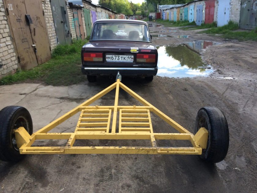 Разборный подкат из балки 2108