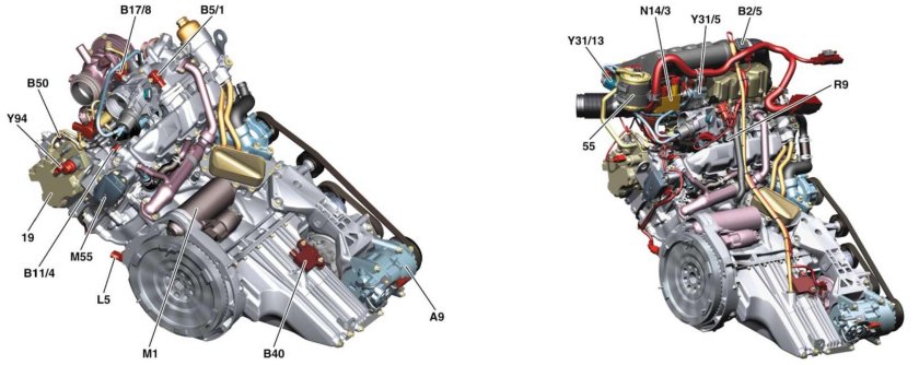 Датчик температуры двигателя Мерседес w168