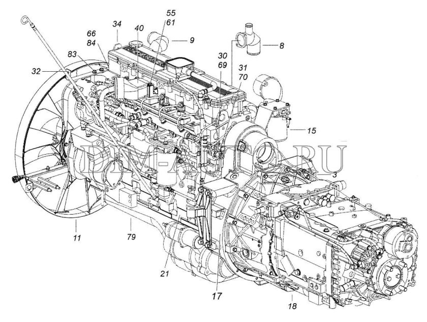 Двигатель КАМАЗ 6520 евро 4