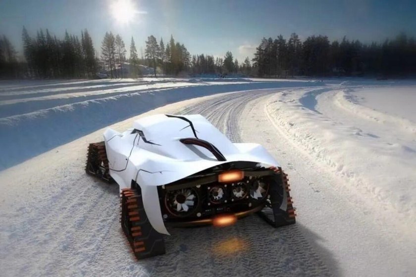 Машинки по снегу