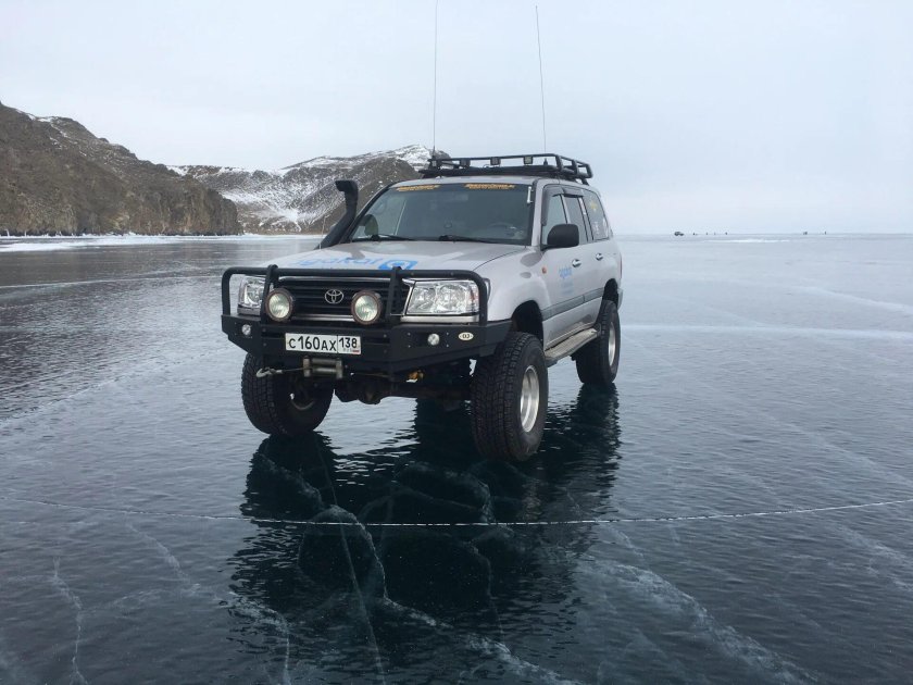 Байкал на джипах зима по льду