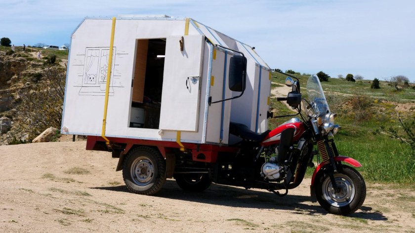 Муравей мотороллер автодом