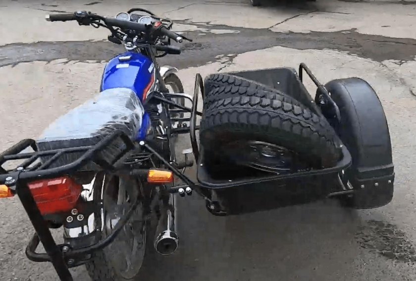 Мотоцикл Скаут-3 с боковым прицепом