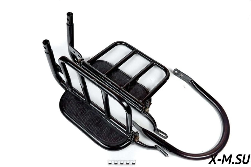 Подножка Альфа пассажира с откидными дугами на мопед Альфа