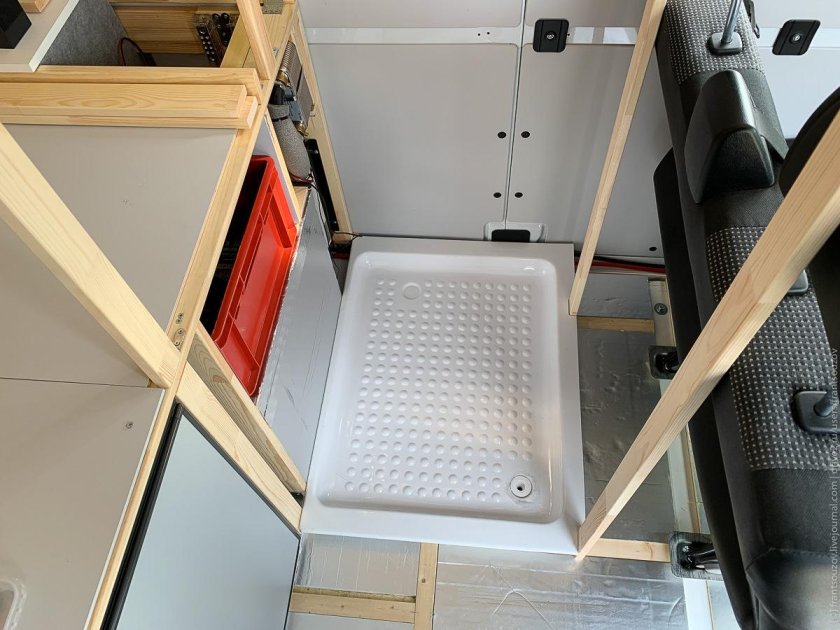 Т4 автодом душевая кабина