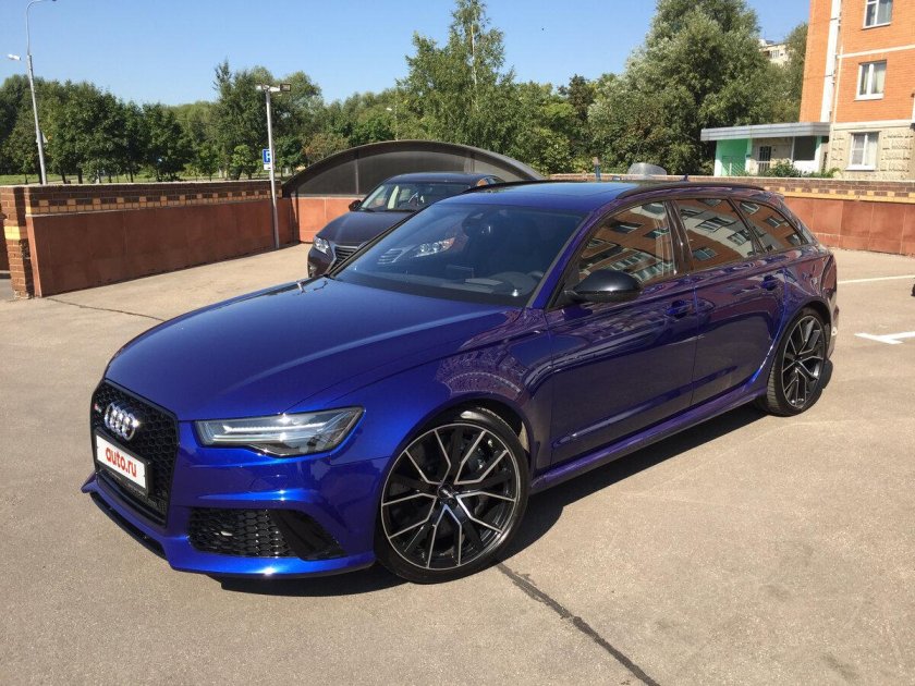 Ауди рс6 универсал синий