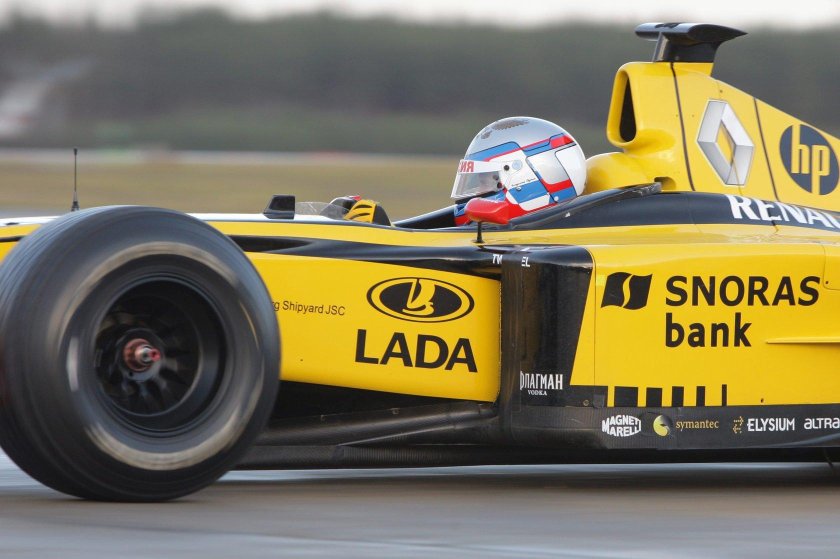 Путин за рулем формулы 1