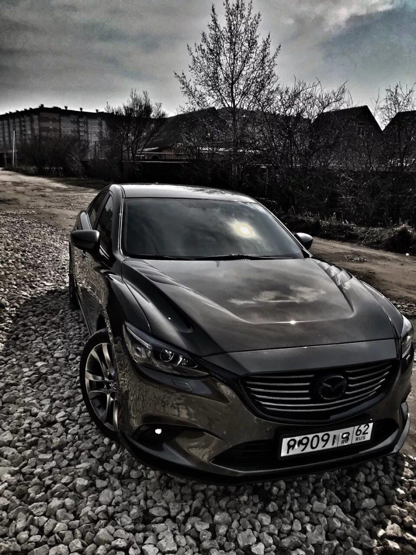 Мазда 6 черная тюнинг