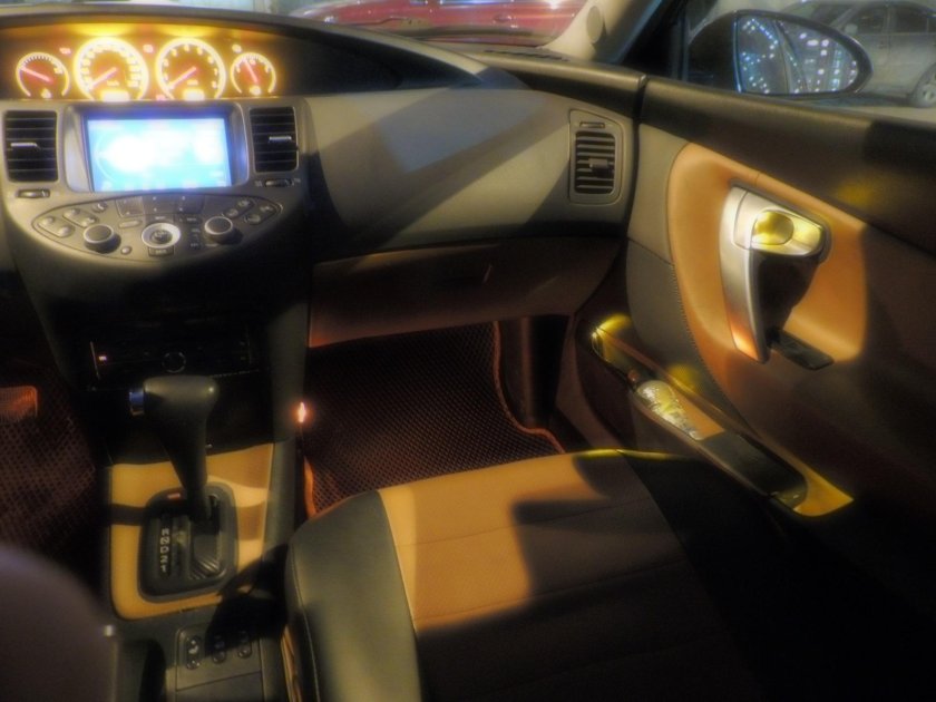 Nissan primera р12 подсветка подстаканника