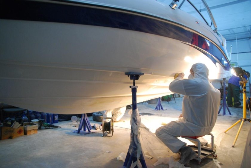 Полировка яхт