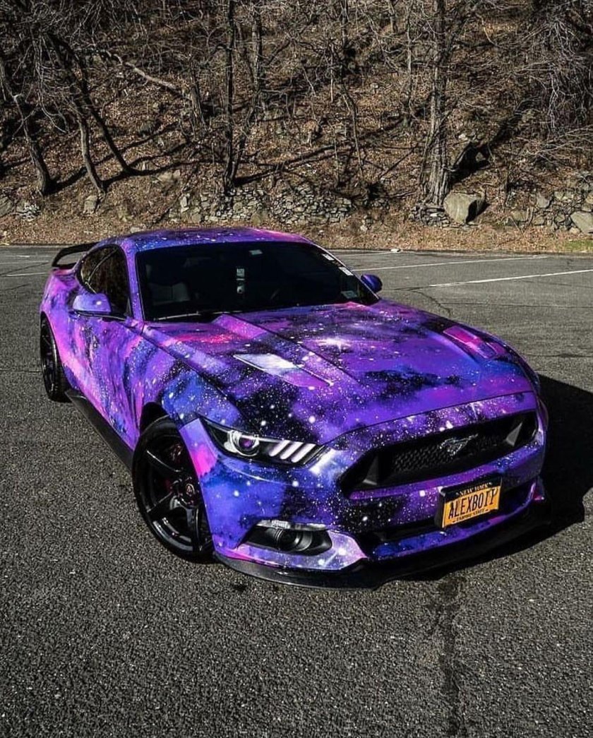 Ford Mustang gt 2015 фиолетовый