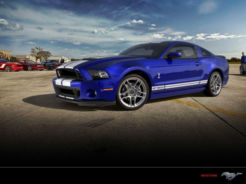 Мустанг gt 500 Shelby фиолетовый