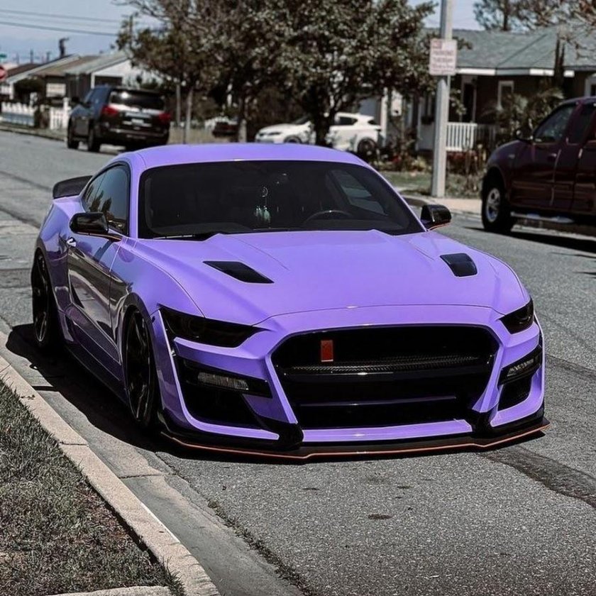 Мустанг фиолетовый