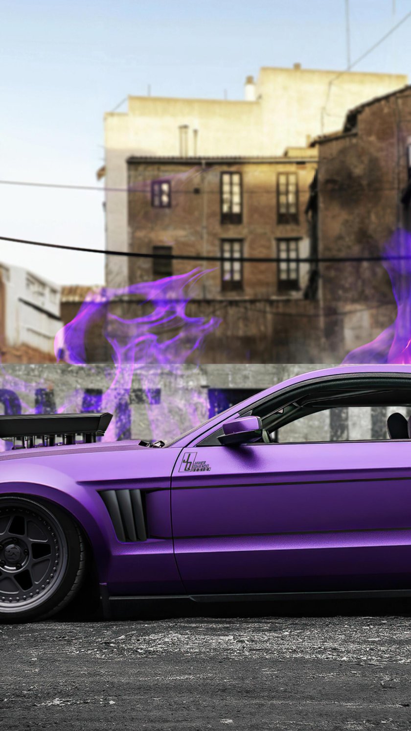 Форд Мустанг фиолетовый