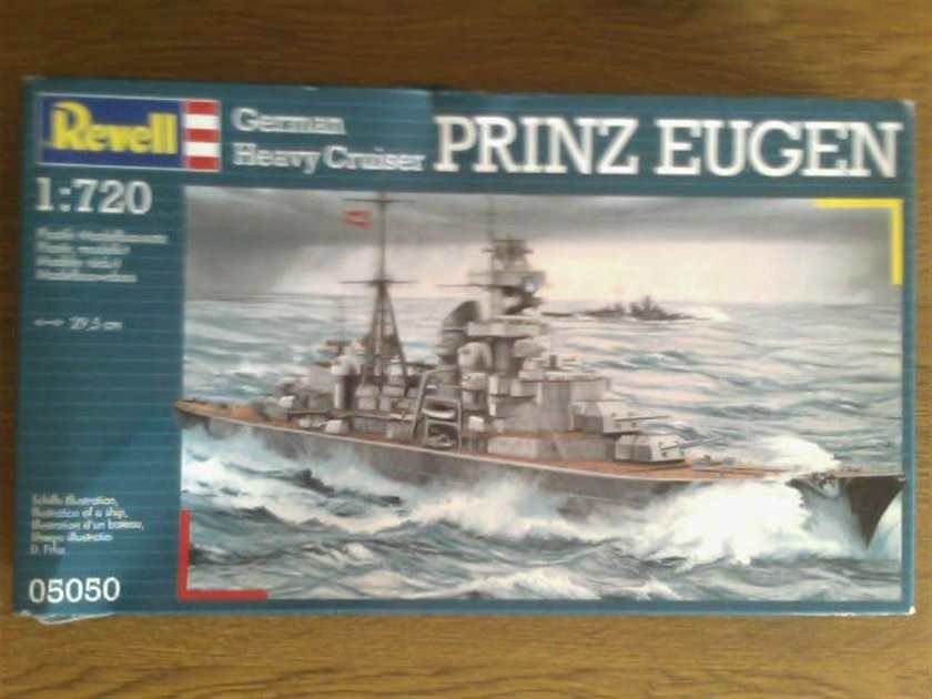 Модель крейсера принц Ойген