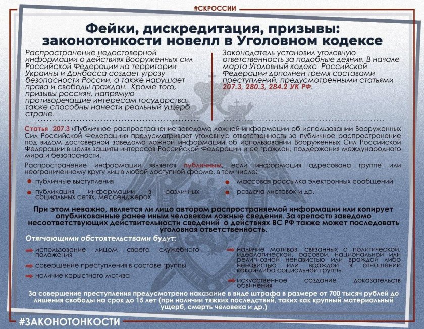 Дискредитация Российской армии