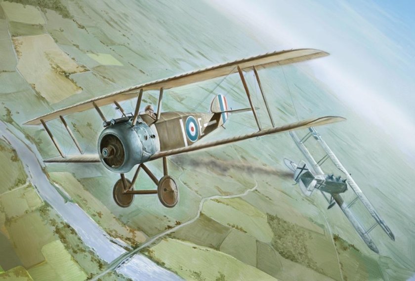 Сборная модель аэроплана Sopwith Camel