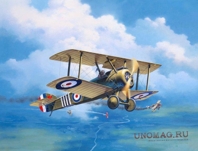"Revell" 03906 модель сборная одноместный истребитель Sopwith 2f.1 Camel 1/48