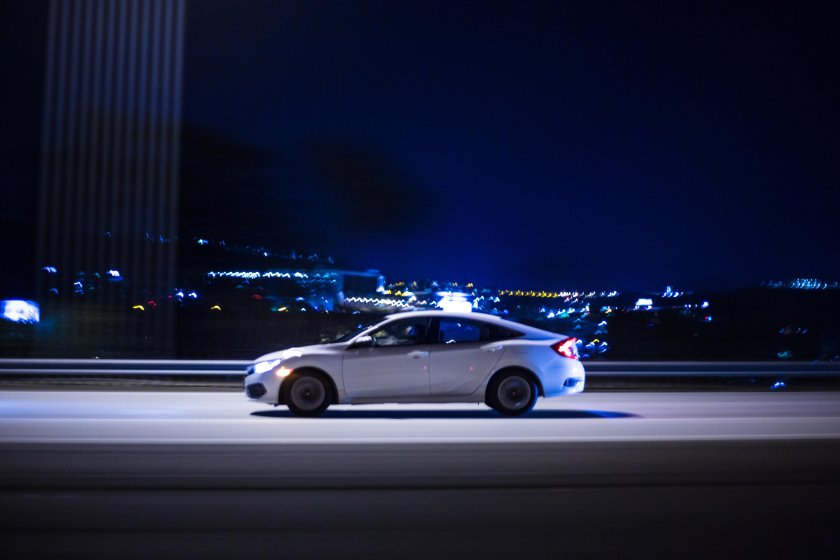 Машина ночью