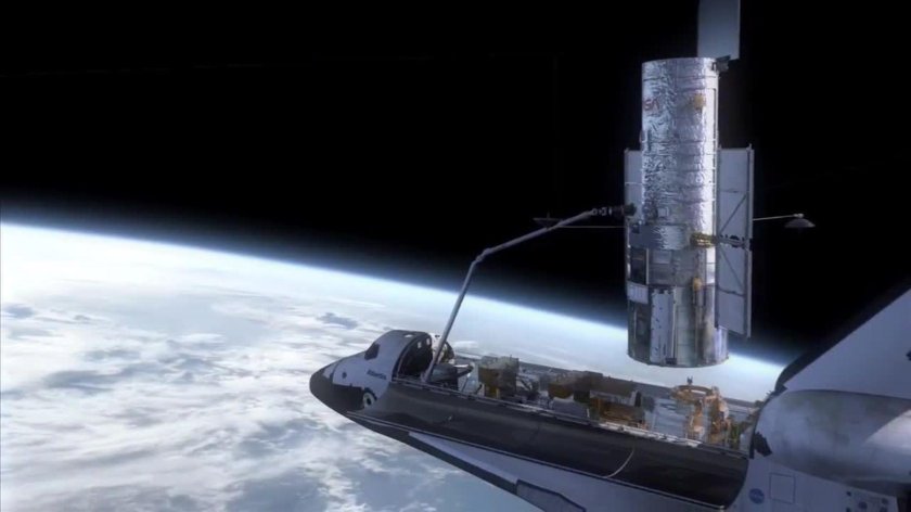 Телескоп Хаббл и шаттл