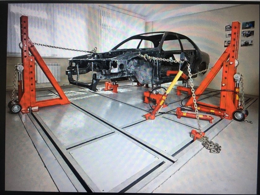 Кузовной стапель напольный Siver h-110