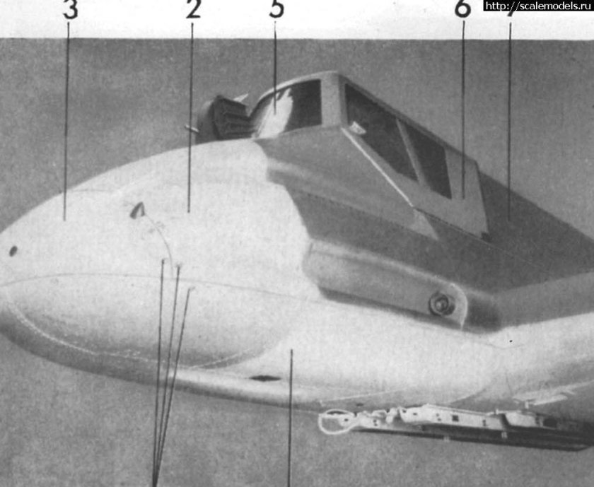 Двигатели в носовой части фюзеляжа