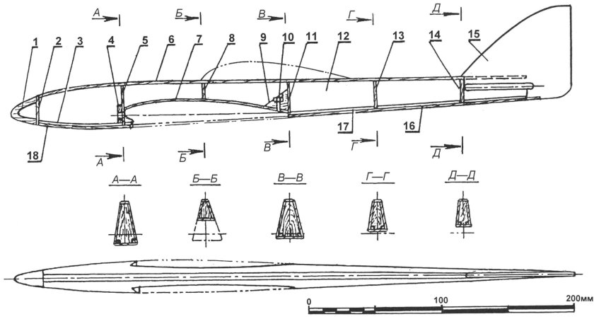 Авиамодель Моделист конструктор