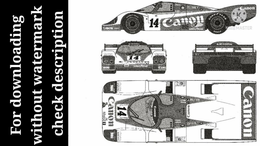 Porsche 956 чертеж