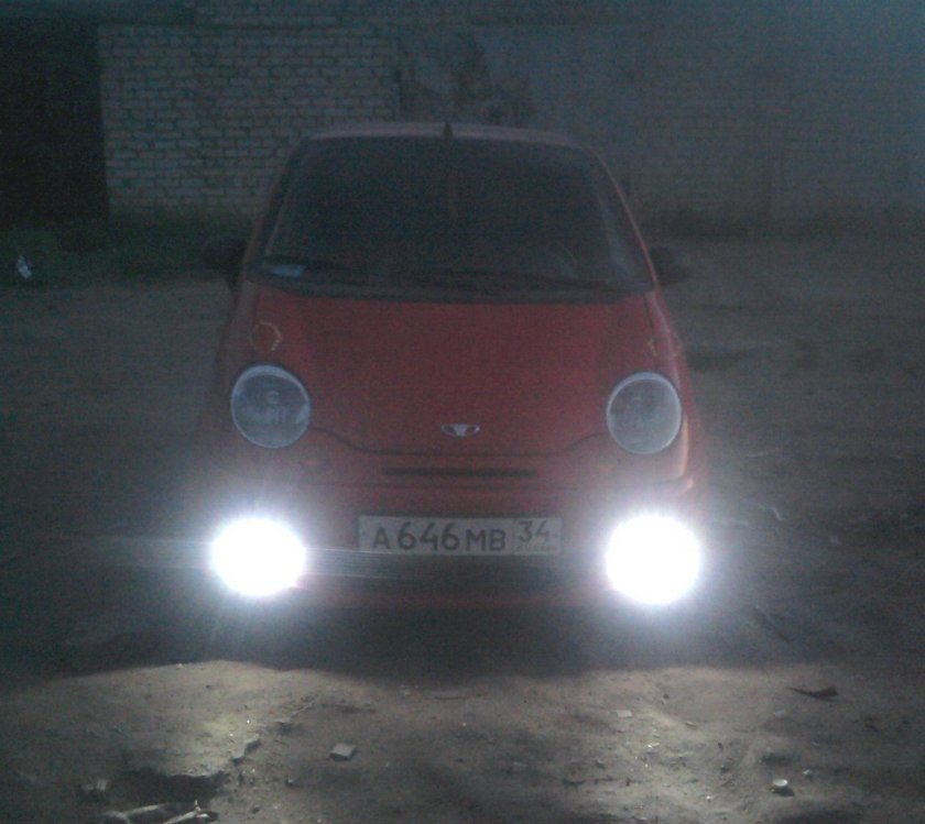 Светодиодные противотуманки Матиз